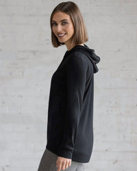 Shield Merino Hoodie/ Black