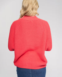 Star Sweater / Coral - Girl Next Door Fashion