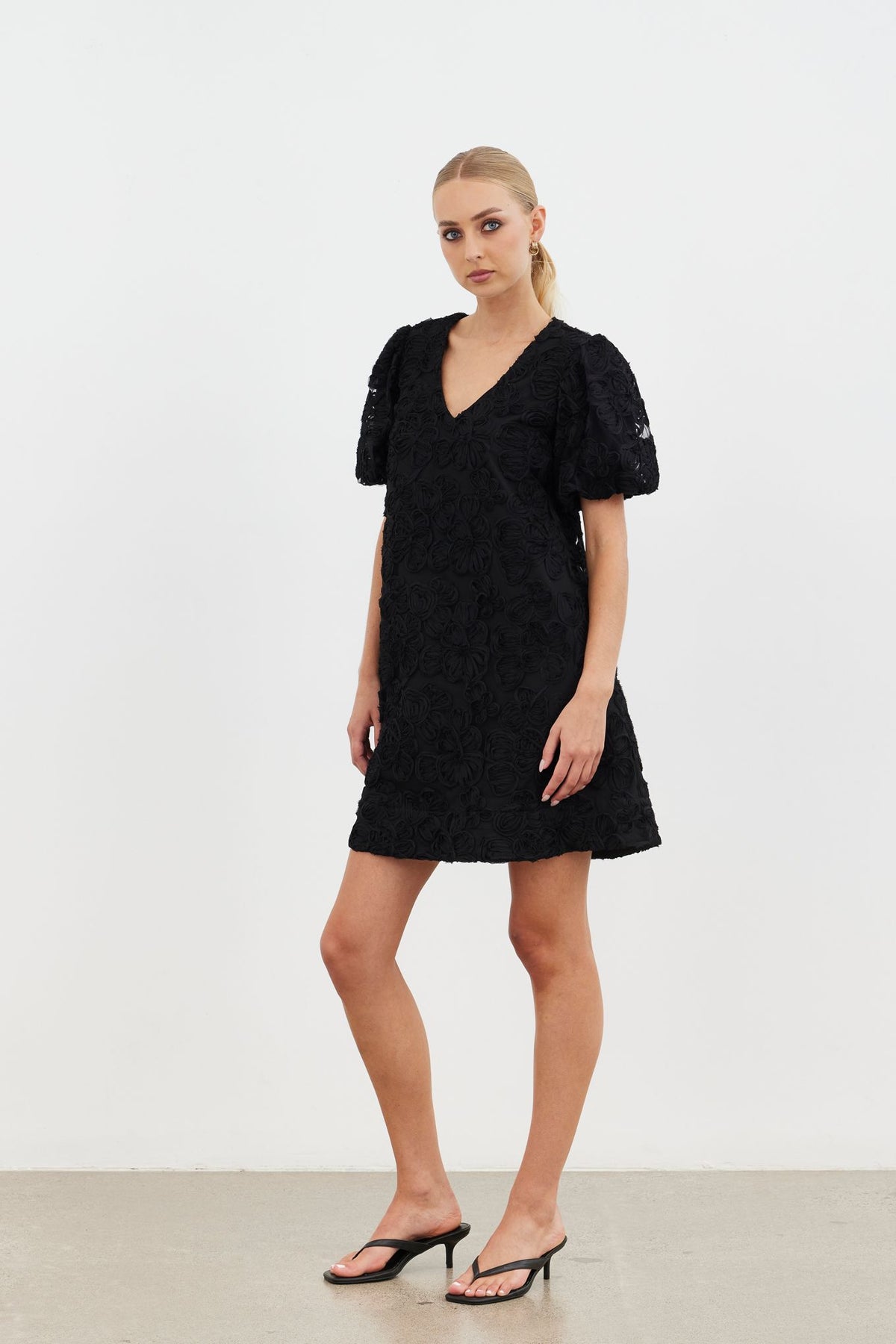 Harmony Mini Dress - Black Cornelli