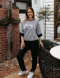 Florence Top - Floral Check