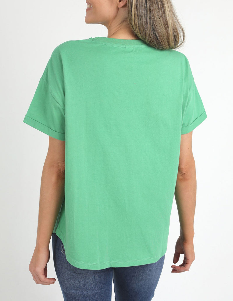 Halli S/S Tee - Green Briar