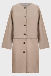 Farida Convertible Coat - Stone