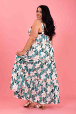 Felicity Maxi Dress - Green Floral