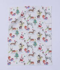 Feliz Navidog Tea Towel
