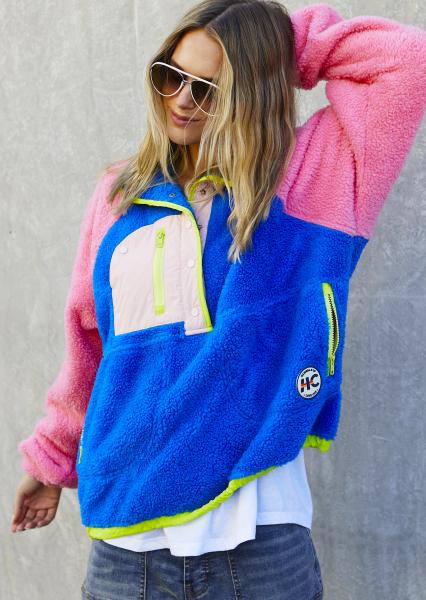Vintage Polar Fleece - Hot Pink/Royal | Preorder
