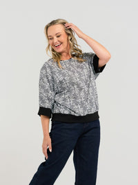 Florence Top - Floral Check