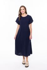 Flutter Dress - Navy