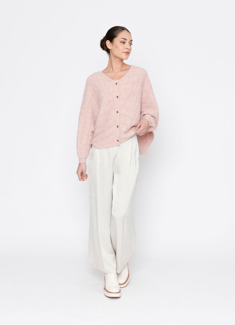 Frances Cardigan - Dusky Pink