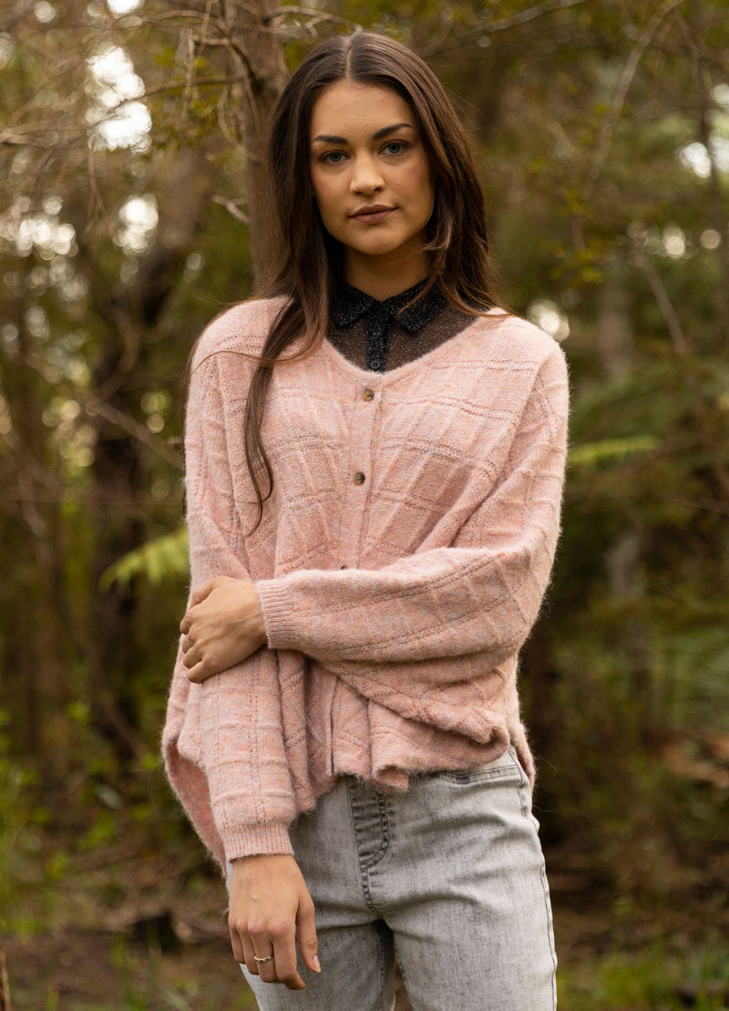 Frances Cardigan - Dusky Pink