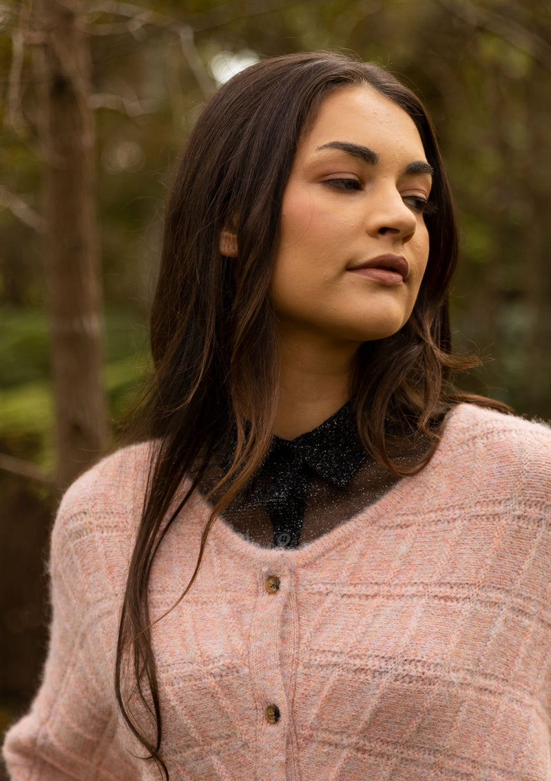 Frances Cardigan - Dusky Pink