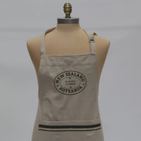 French Grainsack Apron NZ Aotearoa - Natural & Olive