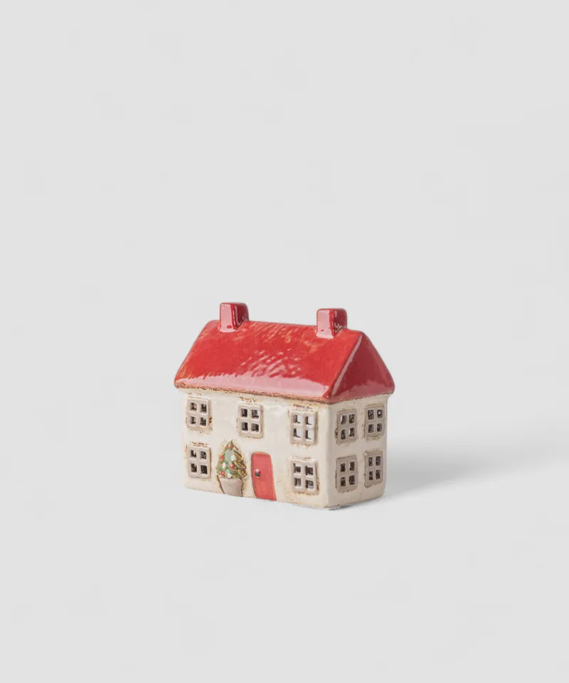 Alsace Tea Light Cottage Christmas Stone