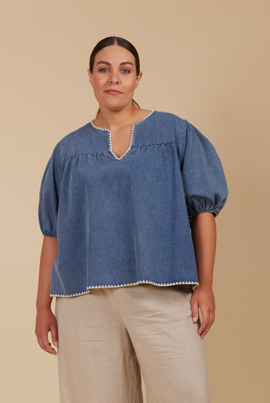 Freya Top - Denim