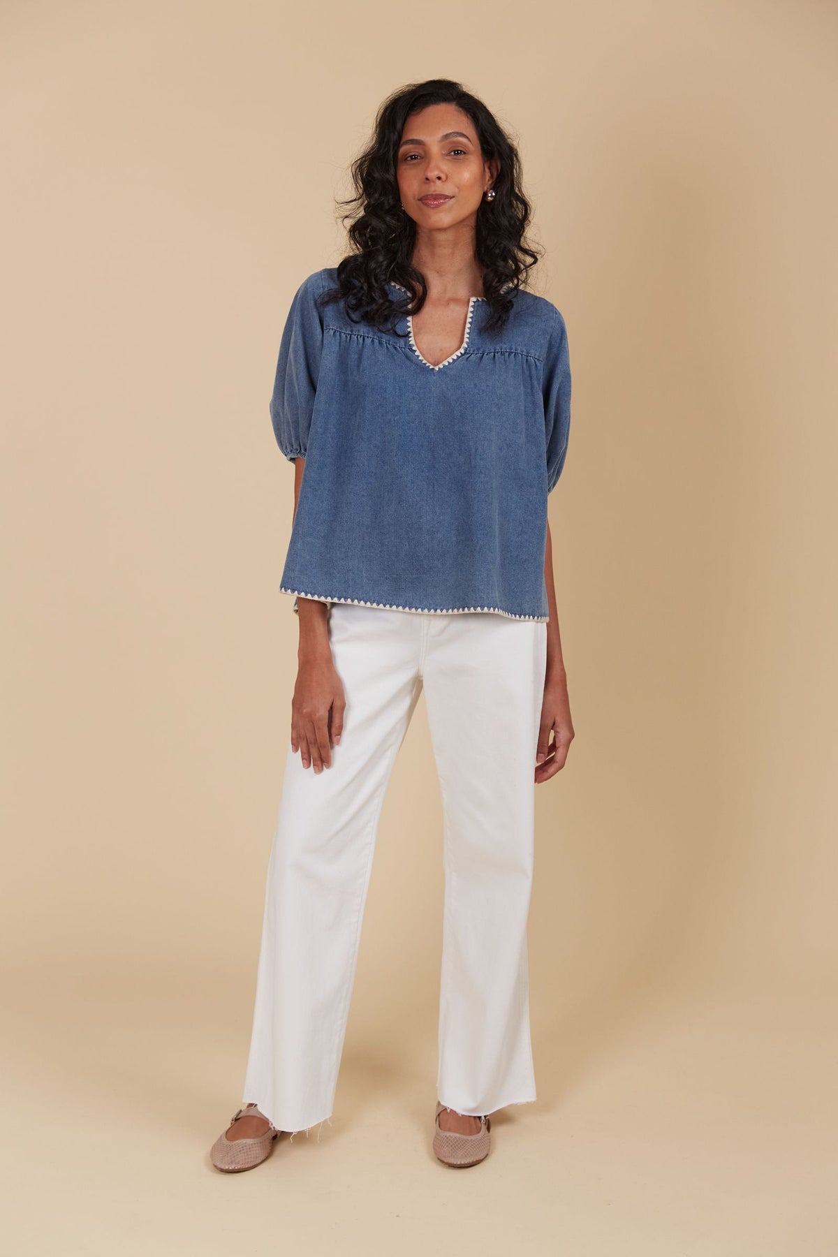 Freya Top - Denim