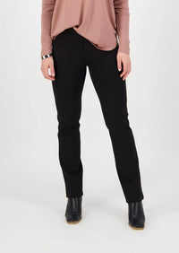 Slim Leg Ponti Pant with Fly - 5803 Black