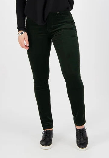 Narrow Leg Cord Pant - 5910M Forest