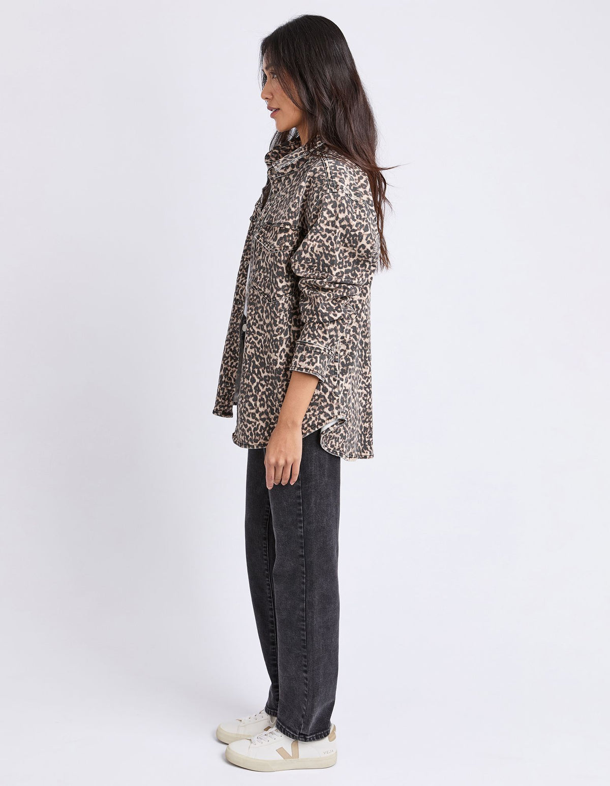 Leopard Denim Shirt - Leopard Print