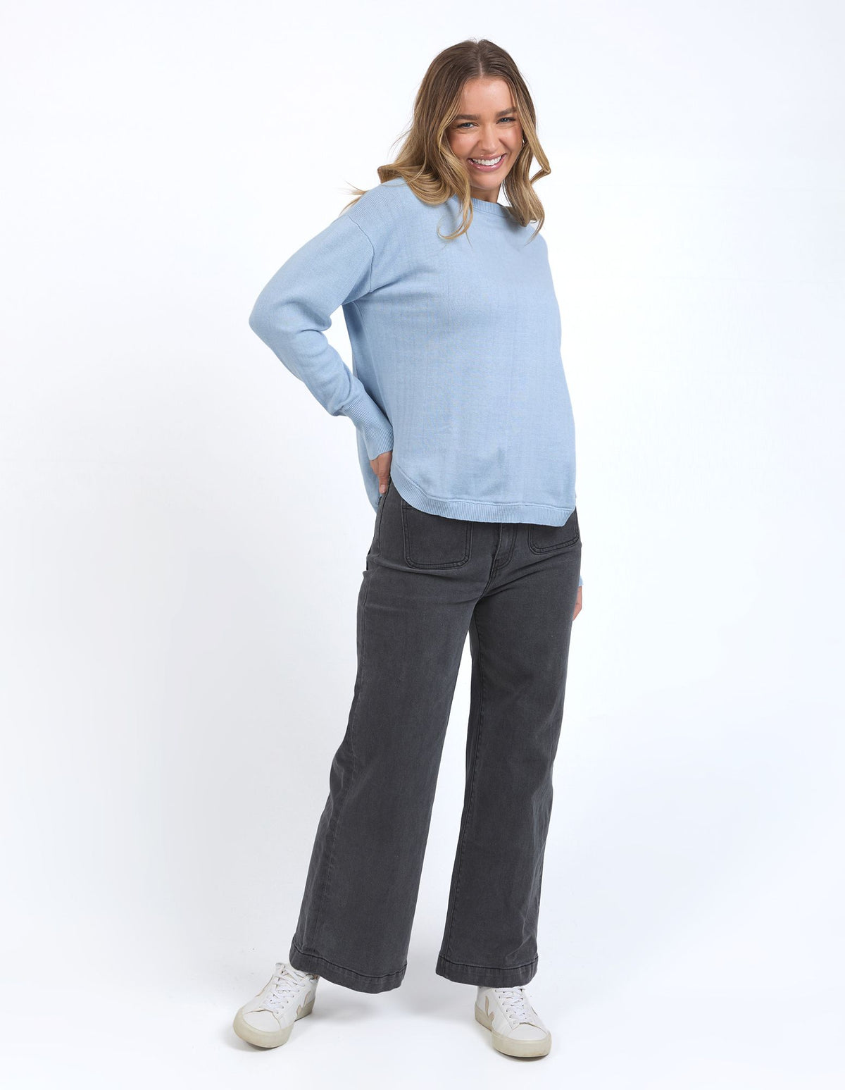 Delilah Knit - Light Blue