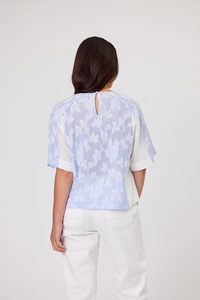 Gala Shell Top - Blue Stripe