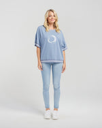 Gemma Top - Washed Blue