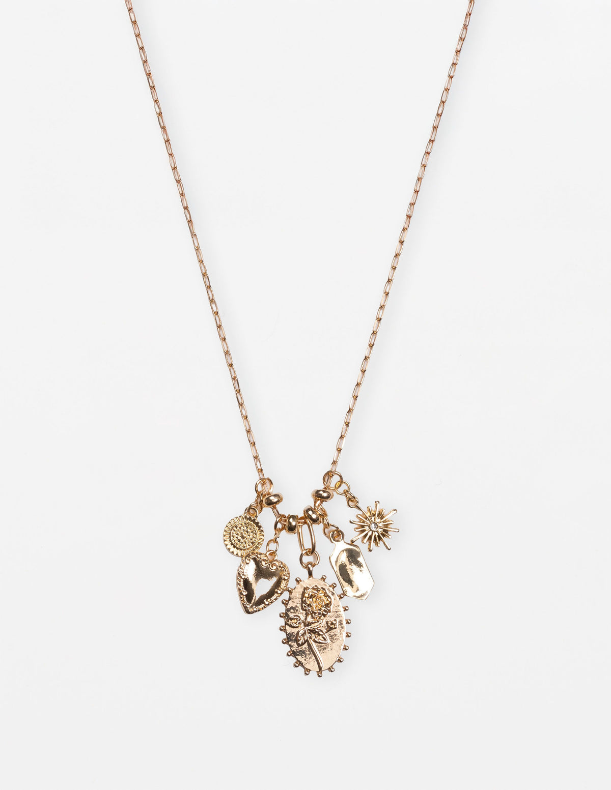 Necklace Multi Charms - Gold