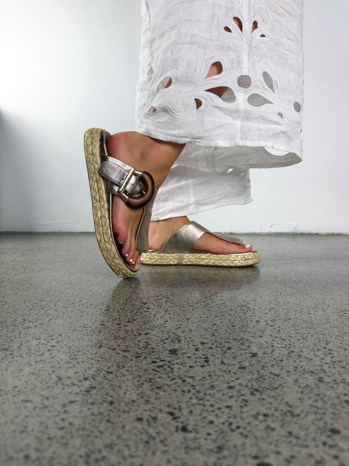 Grazia Sandal - Rose Gold