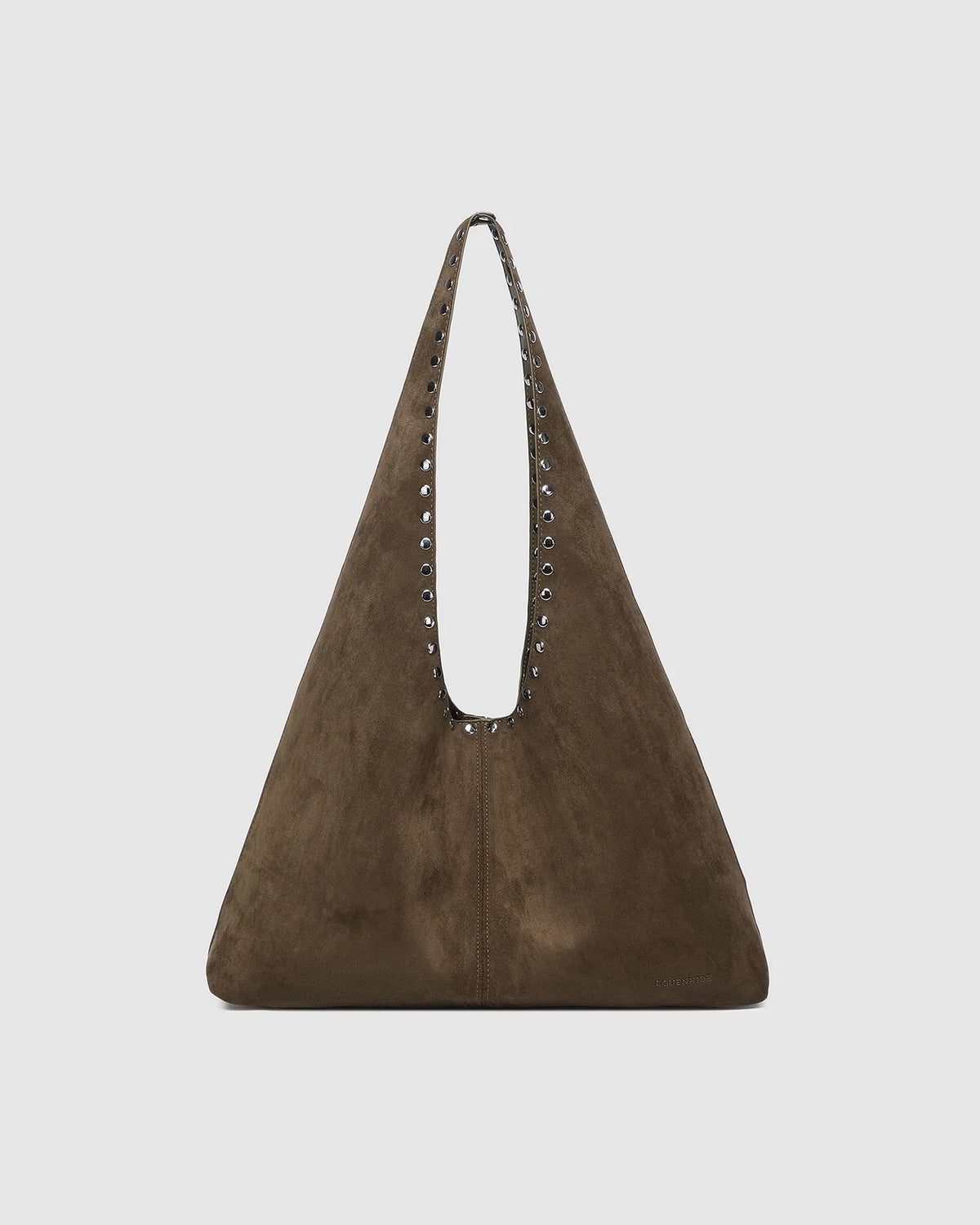 Hailey Suedette Shoulder Bag - Olive