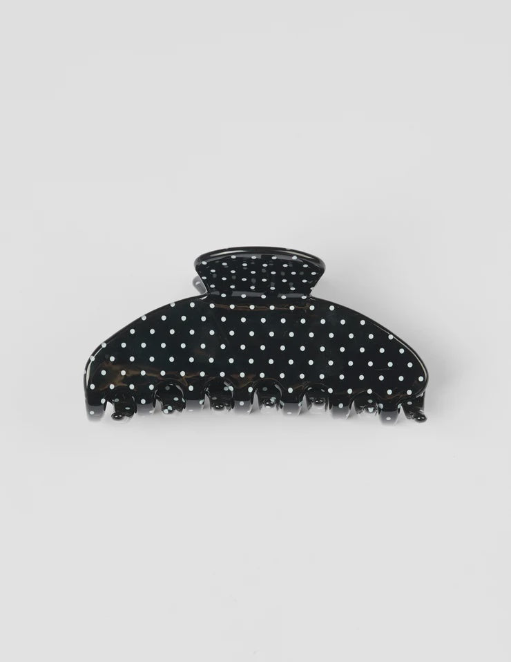 Hair Claw Mini Dot - Black