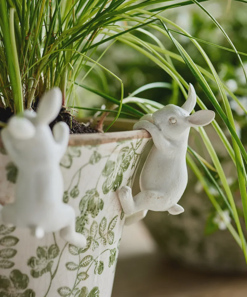 Hanging Bunny Decor - White