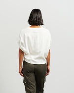 Harlee Top - White Jacquard