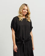 Harlee Top - Black Plaid