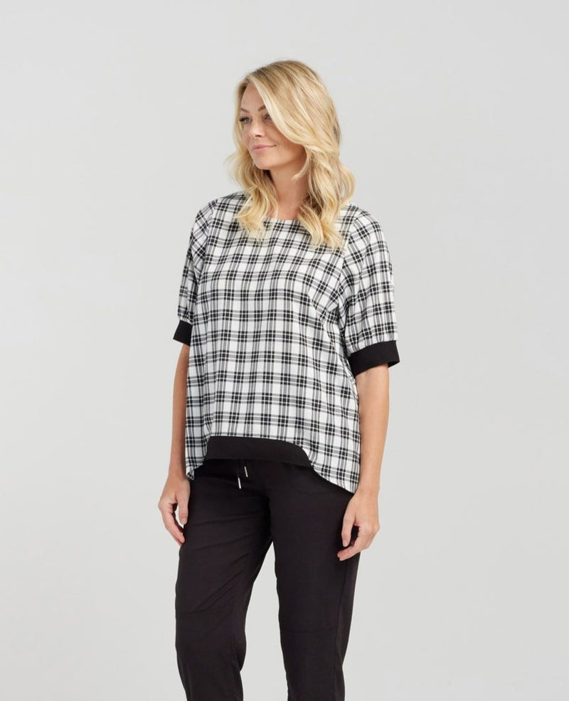 Havana Top - Black Plaid