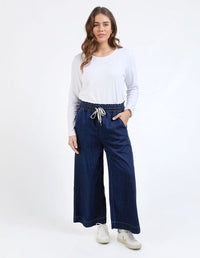 Greta Wide Leg Pant - Extra Dark Wash