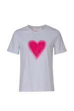 Heart Beat T-Shirt - White/Pink