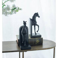 Horse Bookends - Black