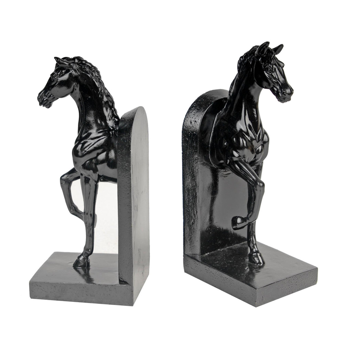 Horse Bookends - Black