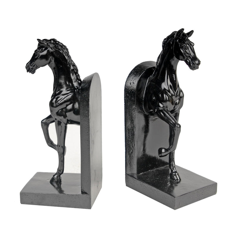 Horse Bookends - Black