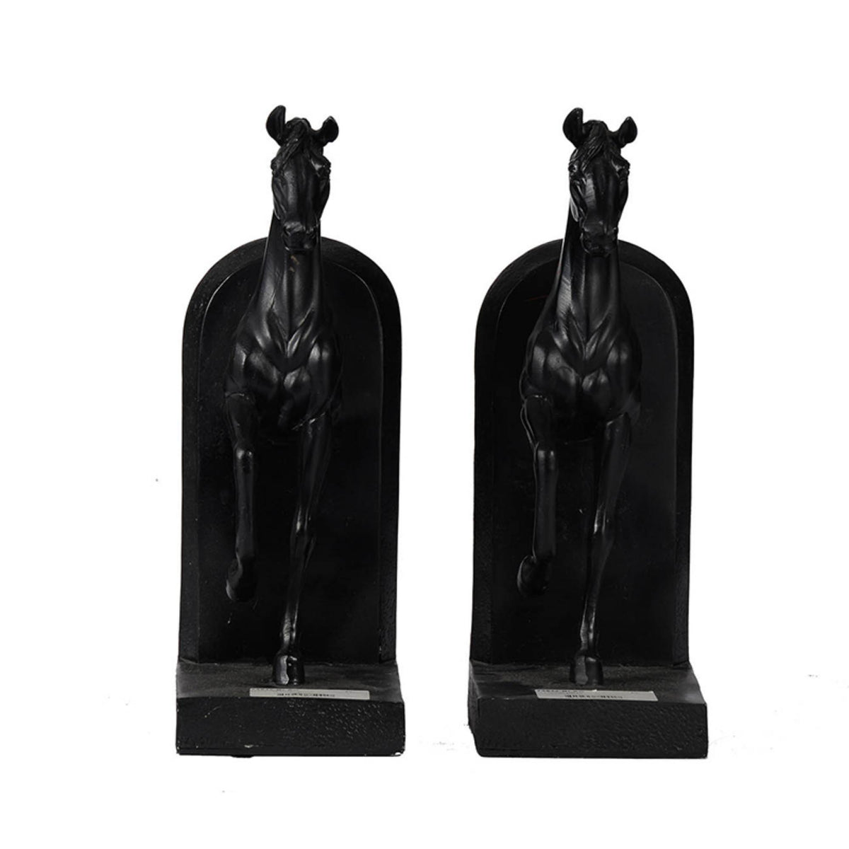 Horse Bookends - Black