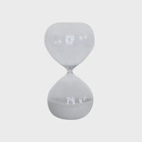 Hourglass | Small - Clear/White