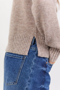 Huddle Mushroom High Neck Knit Jumper