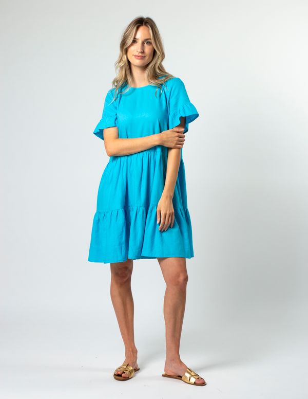 Molly Dress - Santorini Blues