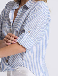 On Repeat Blouse - Sea Stripe