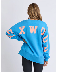 Interval Crew Bright Blue & Orange