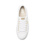 Jump Kick Perforated Leather - White Gold