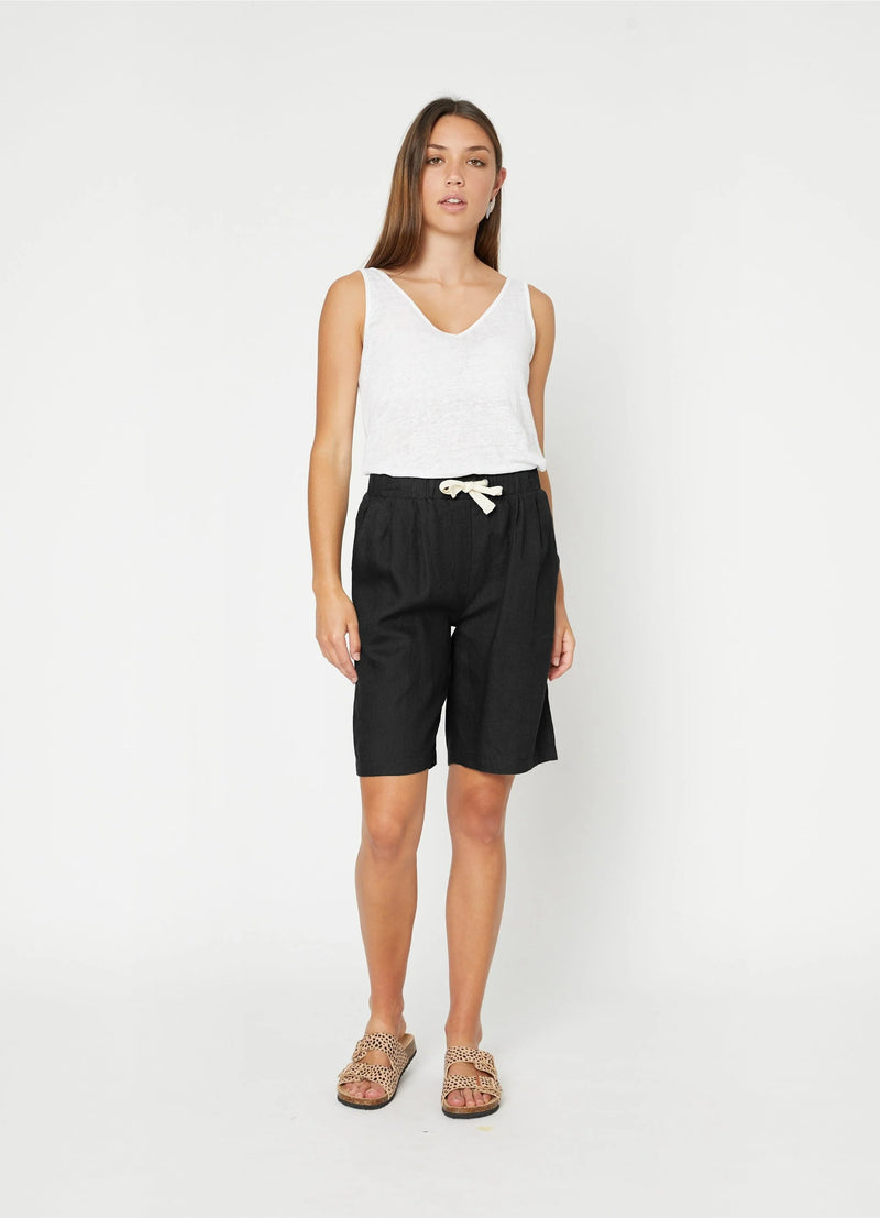 Ford Shorts - Linen - Black