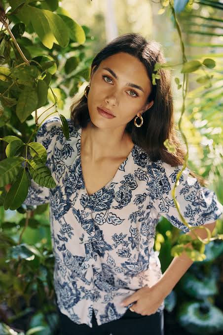 Indie Blouse - Bone Multi