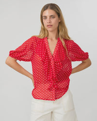 Monet Blouse / Red Spot