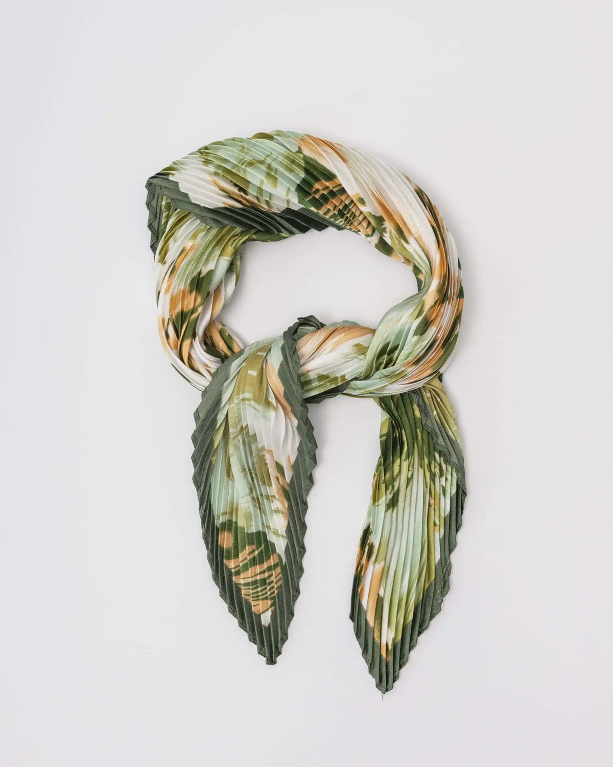 Isabella Pleated Scarf / Green