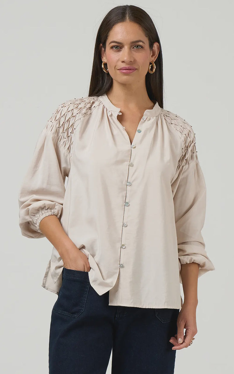 Bijou Blouse /  Bone