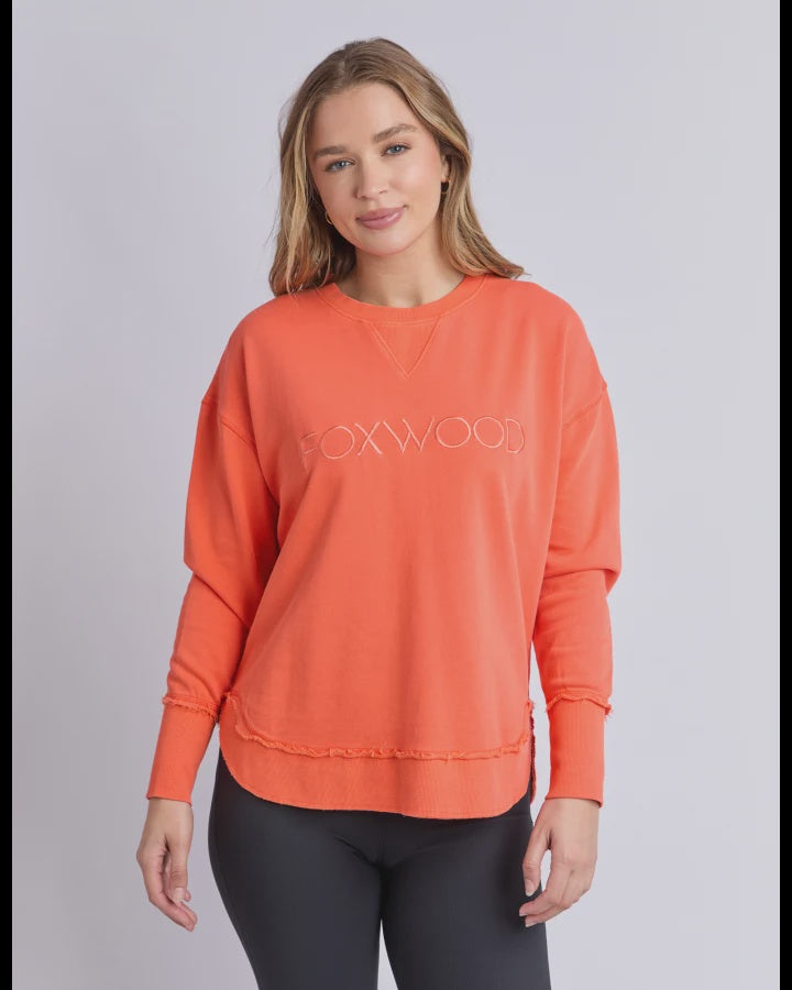 Simplified Crew / Orange Red